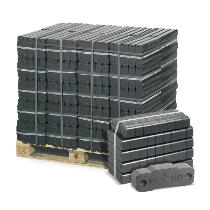 Braunkohle-Briketts 25–60 mm – 40 x 25 kg – REKORD®