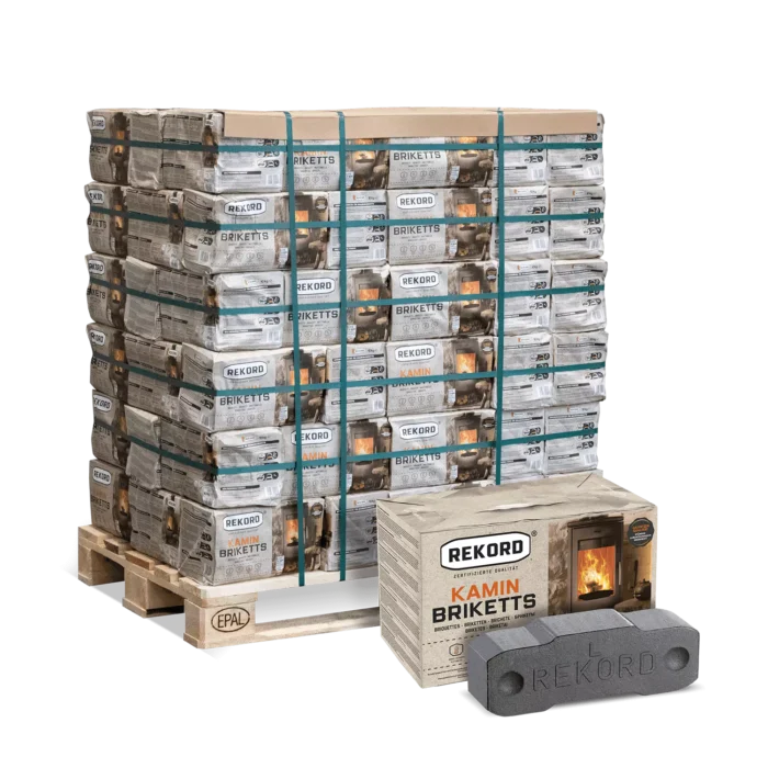 Braunkohle-Briketts 90 x 10 kg – REKORD®