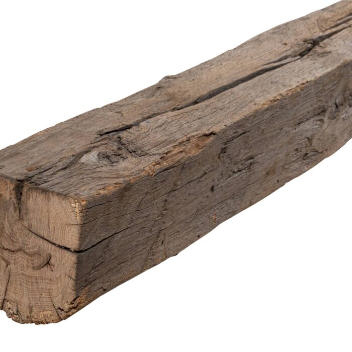 Eiche-Altholzbalken, rustikale Strukturoberfläche, Material Massivholz